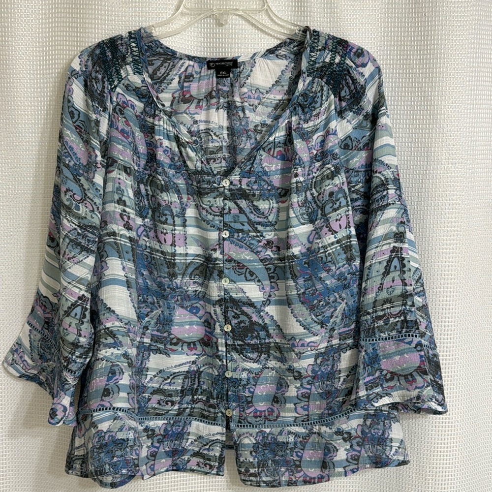 New Directions PXL print top